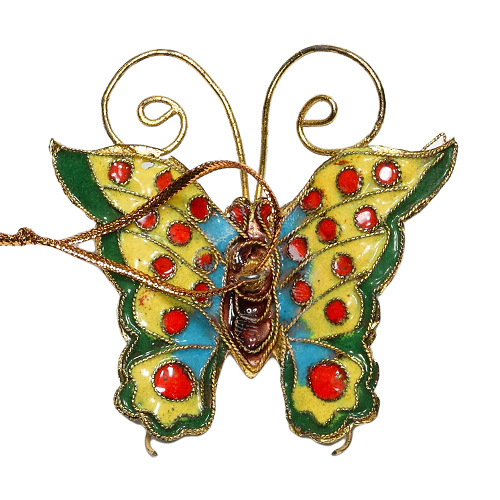 Schmetterling, Deko, Cloisonne Emaille, 0382 - zum Schließen ins Bild klicken
